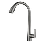 Pull-Out Kitchen Faucet in Brushed Gold Stainless Steel – Modern Sink Mixer for Hot and Cold Water