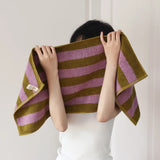 RetroStripe Luxe Cotton Towel – Striped Luxury Towel in Hotel Quality