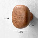 NordicPebble Solid Wood Wall Hooks – Scandinavian No-Drill Door & Coat Hooks