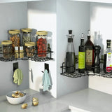 WallPro Corner Shelf – Wall-Mounted Bathroom & Kitchen Organizer | Premium Iron Storage Rack for Shampoo, Soap & Utensils