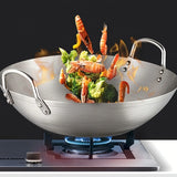 ChefMaster – Large Stainless Steel Wok with Dual Handles