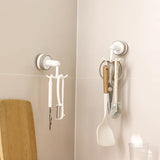 FlexiClaw 6-Arm Rotating Hook – Multifunctional Suction Cup Holder, No Drilling Required