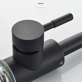 Contemporary Black Nickel Stainless Steel Bathroom Faucet with 360 Degree Swivel Spout and Single Lever Control