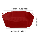 AirBake – Silicone Airfryer Pan & Baking Tray | Reusable Square BBQ & Oven Mat