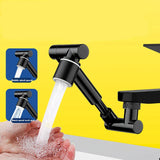 FlexiFlow Pro 360° Rotating & Extendable Faucet Head – Splash-Free, Water-Saving Metal Alloy Aerator