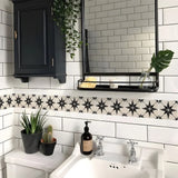 DecoMosaic Waterproof Mosaic Wall Stickers – Peel & Stick Backsplash for Bathroom, Kitchen & Living Spaces