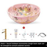 Aurora Hand-Painted Designer Vessel Sink