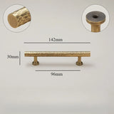 Vintage Hand-Hammered Brass Handles – Bronze Furniture Pulls for Cabinets & Drawers