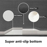 AquaVelours Super Absorbent Bath Mat – Ultra-Soft Coral Velvet, Non-Slip, Quick-Dry