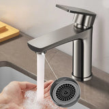 Modern Stainless Steel Bathroom Sink Faucet – Single Handle Basin Mixer for Hot and Cold Water