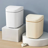 CleanBox Mini Desk Trash Can – Compact Plastic Waste Bin with Swing Lid for Office & Home