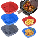 AirBake – Silicone Airfryer Pan & Baking Tray | Reusable Square BBQ & Oven Mat
