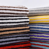 LambSoft Stripe Jacquard Lamb Fleece Fabric – Soft Premium Textile for Kids’ Clothing & DIY Projects