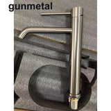 AUREVO Rose Gold Bathroom Faucet – Tall Single-Handle Basin Mixer with Hot & Cold Water