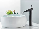 Heritage Waterfall Basin Faucet Antique Brass Black – Single Handle Mixer Tap | Deck Mounted One Hole | Classic Bathroom Fixture