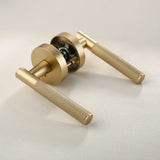 Viladepot Privacy Door Lever – Knurled Handle, Keyless for Bedroom & Bathroom