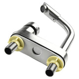 Stainless Steel Kitchen Sink Faucet with Single Handle Hot and Cold Water Mixer