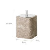 ImperialMarble Emperador Light Bathroom Set – 7-Piece Luxury Natural Marble Collection