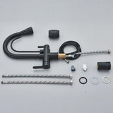 Black Kitchen Faucet with Filtered Water System, Pull-Out Sprayer and 360° Rotation