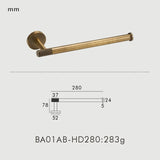 Antique Bronze Knurled Brass Bathroom Hardware Set – Towel Rack, Toilet Paper Holder & Wall Hooks | Vintage Luxury | Durable Metal