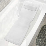 HydroComfort Non-Slip Bathtub Mat with Pillow – Full-Body Bath Cushion with Suction Cups & 4D Ventilation