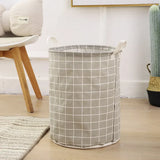 EcoStore Foldable Laundry Basket – Canvas & Linen Hamper with Handles and Drawstring Closure