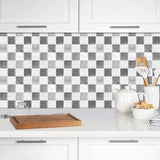 WallStyleX Self-Adhesive 3D Backsplash – Waterproof & Oil-Resistant Tile Stickers (9 x 9 in) for Kitchen & Bathroom