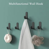 FlexiGrip 6-Pack Self-Adhesive J-Hooks – Strong Waterproof Hooks for Bathroom, Kitchen & Home