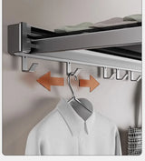 FoldiRack Wall-Mounted Folding Coat & Hat Rack – Space-Saving Organizer for Bathroom & Balcony