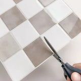 WallStyleX Self-Adhesive 3D Backsplash – Waterproof & Oil-Resistant Tile Stickers (9 x 9 in) for Kitchen & Bathroom