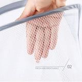 FlexiStore Foldable Hanging Laundry Basket – Breathable Mesh Bag for Clothes & Organization