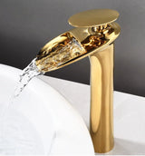 Modern White Waterfall Bathroom Sink Faucet – Single Handle Basin Mixer