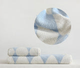 VeloraSoft StripePure Cotton Towels – Ultra-Soft, Highly Absorbent Bath & Face Towels