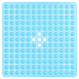 SafeStep Anti-Slip Shower Mat 21×21 in – PVC Safety Mat with Suction Cups & Quick-Dry Drain Holes