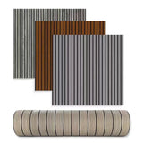 DecoWall Self-Adhesive PVC Wall Panels – Waterproof 3D Decorative Slat Stickers for Walls & Ceilings