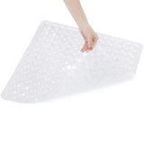 SafeStep Anti-Slip Shower Mat 21×21 in – PVC Safety Mat with Suction Cups & Quick-Dry Drain Holes