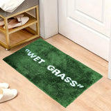 FreshLawn Comfort Mat – Trendy “Wet Grass” Plush Rug in Green