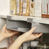 FreshWrap Wall Mounted Kitchen Organizer – No Drill Cling Film & Foil Holder | Storage Shelf with Drawer | Space Saving Rack