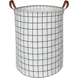 EcoStore Foldable Laundry Basket – Canvas & Linen Hamper with Handles and Drawstring Closure