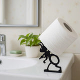 Cute Animal Toilet Paper Holder Organizer – Wall Mounted Tissue Hanger | Space Saving | Fun Bathroom Décor