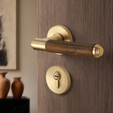 Walnoir Retro Wooden Door Lock – Quiet Interior Door Lock with Classic Design