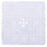 SafeStep Anti-Slip Shower Mat 21×21 in – PVC Safety Mat with Suction Cups & Quick-Dry Drain Holes