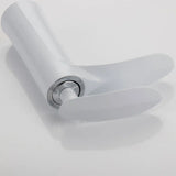 White Brass Waterfall Bathroom Sink Faucet with Single Handle Hot and Cold Mixer