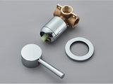 Dual Function Shower Mixer Valve Black Chrome – Concealed Brass Hot Cold Control | Diverter Valve | Modern Bathroom Fixture