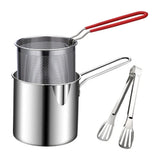 TempuraPro – Japanese Deep Fryer Pan Set | Oil-Saving 304 Stainless Steel