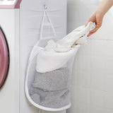 FlexiStore Foldable Hanging Laundry Basket – Breathable Mesh Bag for Clothes & Organization