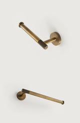 Antique Bronze Knurled Brass Bathroom Hardware Set – Towel Rack, Toilet Paper Holder & Wall Hooks | Vintage Luxury | Durable Metal