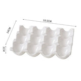 OvoLux Ceramic Egg Holder – 6- & 12-Slot Egg Tray for Kitchen & Refrigerator
