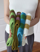 RetroStripe Luxe Cotton Towel – Striped Luxury Towel in Hotel Quality