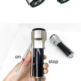 WaterSaver Premium Faucet Shut-Off Attachment – 360° Swivel Aerator with Stop Button